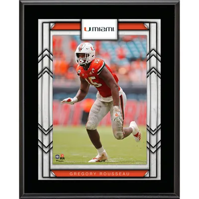 Ed Reed Miami Hurricanes 10.5 x 13 Sublimated Player Plaque