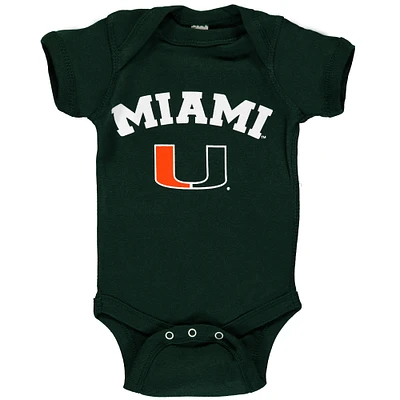 Body vert Miami Hurricanes Arch & Logo pour bébé