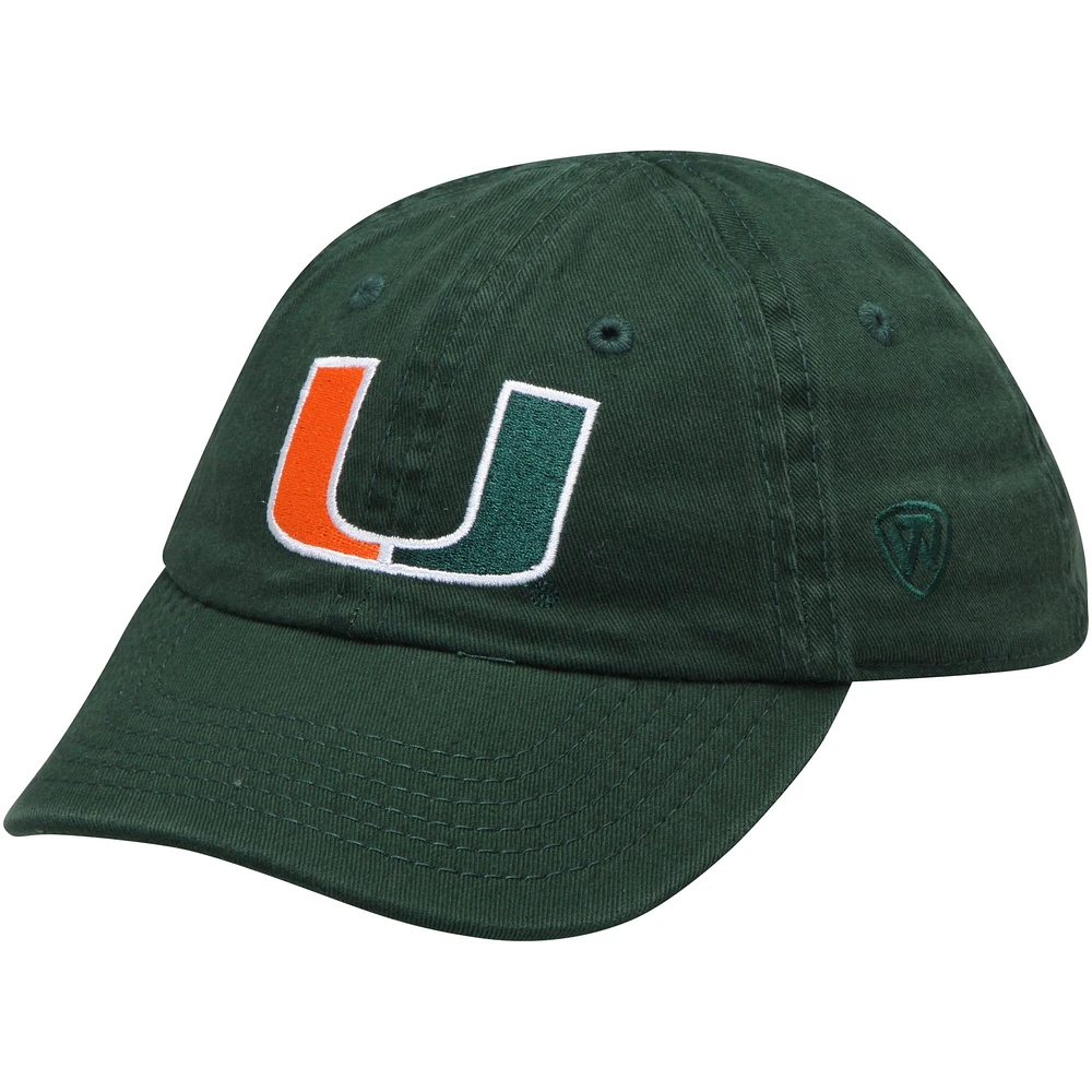 Infant Top of the World Green Miami Hurricanes Mini Me Adjustable Hat