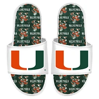 ISlide Miami Hurricanes Team Pattern Gel Slide Sandals