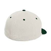 Men's adidas  Cream Miami Hurricanes On-Field Fitted Baseball Hat