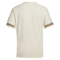 Maillot de baseball réplique adidas pour homme couleur crème Miami Hurricanes