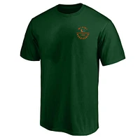 Men's Fanatics  Green Miami Hurricanes Big & Tall Fast Break 2 Hit T-Shirt