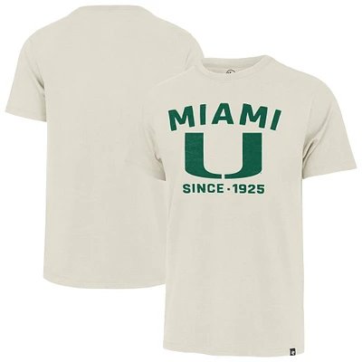 T-shirt Duster Franklin crème Miami Hurricanes '47 pour homme