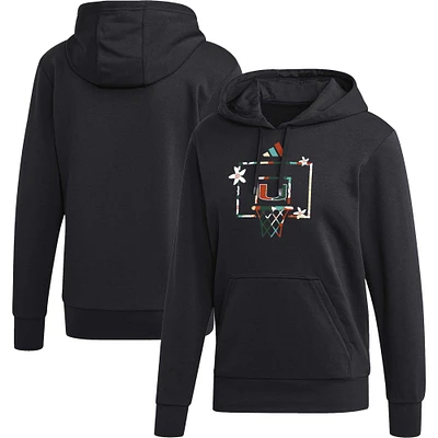 Men's adidas Black Miami Hurricanes Honoring Excellence Pullover Hoodie