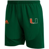 Men's adidas Miami Hurricanes 2021 Sideline AEROREADY Training Shorts