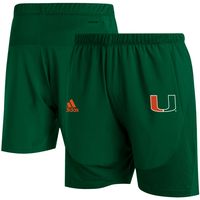 Men's adidas Miami Hurricanes 2021 Sideline AEROREADY Training Shorts