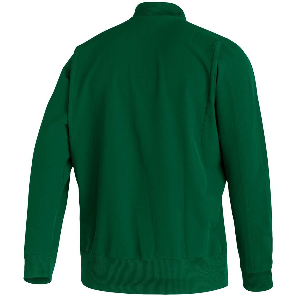 Men's adidas Green Miami Hurricanes 2021 Sideline Woven Primeblue Full-Zip Bomber Jacket