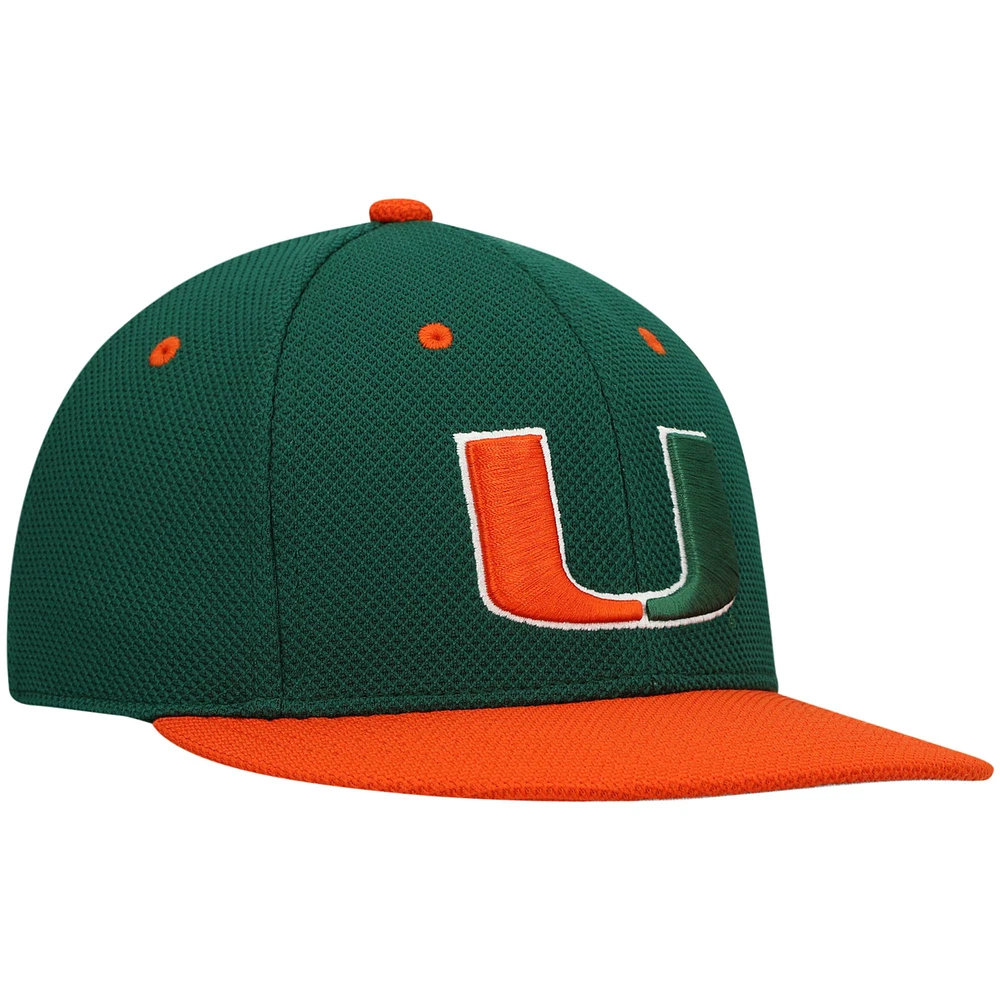 Casquette de baseball ajustée sur le terrain des Hurricanes Miami adidas pour hommes