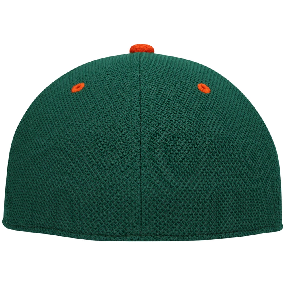 Casquette de baseball ajustée sur le terrain des Hurricanes Miami adidas pour hommes