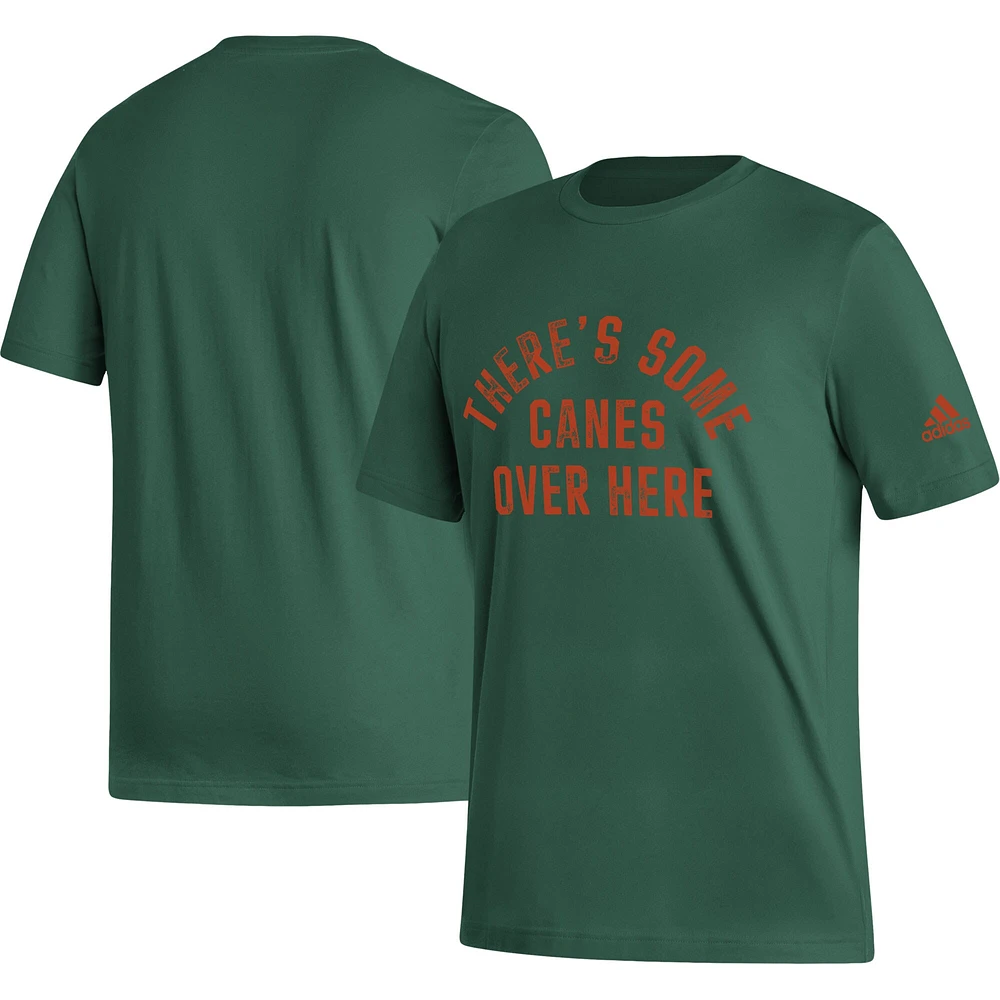 Men's adidas Green Miami Hurricanes Our Mantra Fresh T-Shirt