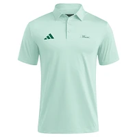 Polo adidas Ultimate 365 vert Miami Hurricanes pour homme