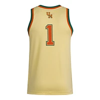 Maillot adidas #1 Miami Hurricanes Swingman pour homme, jaune