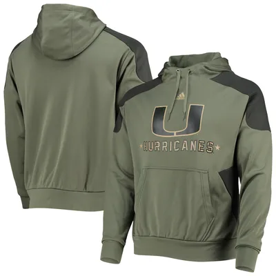 Men's Adidas Olive Dallas Stars Military Appreciation Primegreen Pullover Hoodie Size: Medium