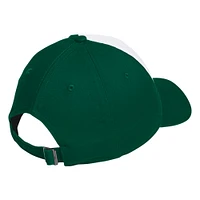 Men's adidas White/Green Miami Hurricanes Slouch Adjustable Hat