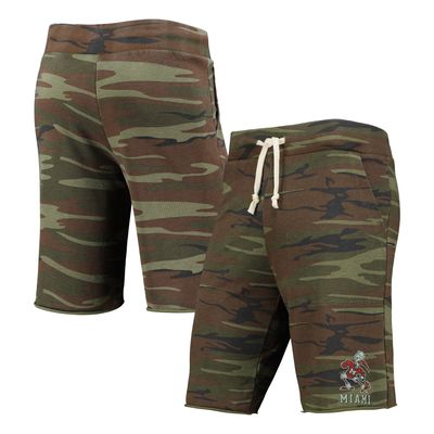 Men's Camo Alternative Apparel Miami Hurricanes Victory Lounge Shorts