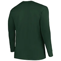 Men's Champion Green Miami Hurricanes Big & Tall Arch Long Sleeve T-Shirt