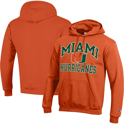 Sweat à capuche Champion Orange Miami Hurricanes High Motor pour homme