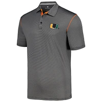 Polo Colosseum Miami Hurricanes Cameron pour homme noir