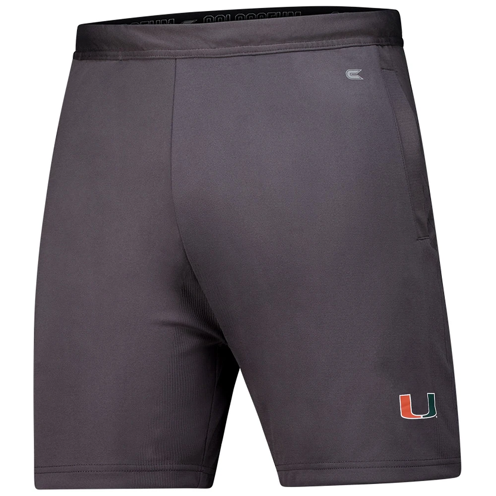 Men's Colosseum Charcoal Miami Hurricanes Forget Shorts