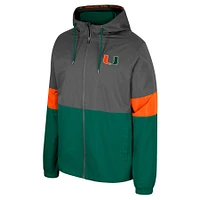 Veste Colosseum Charcoal Miami Hurricanes Miles pour homme