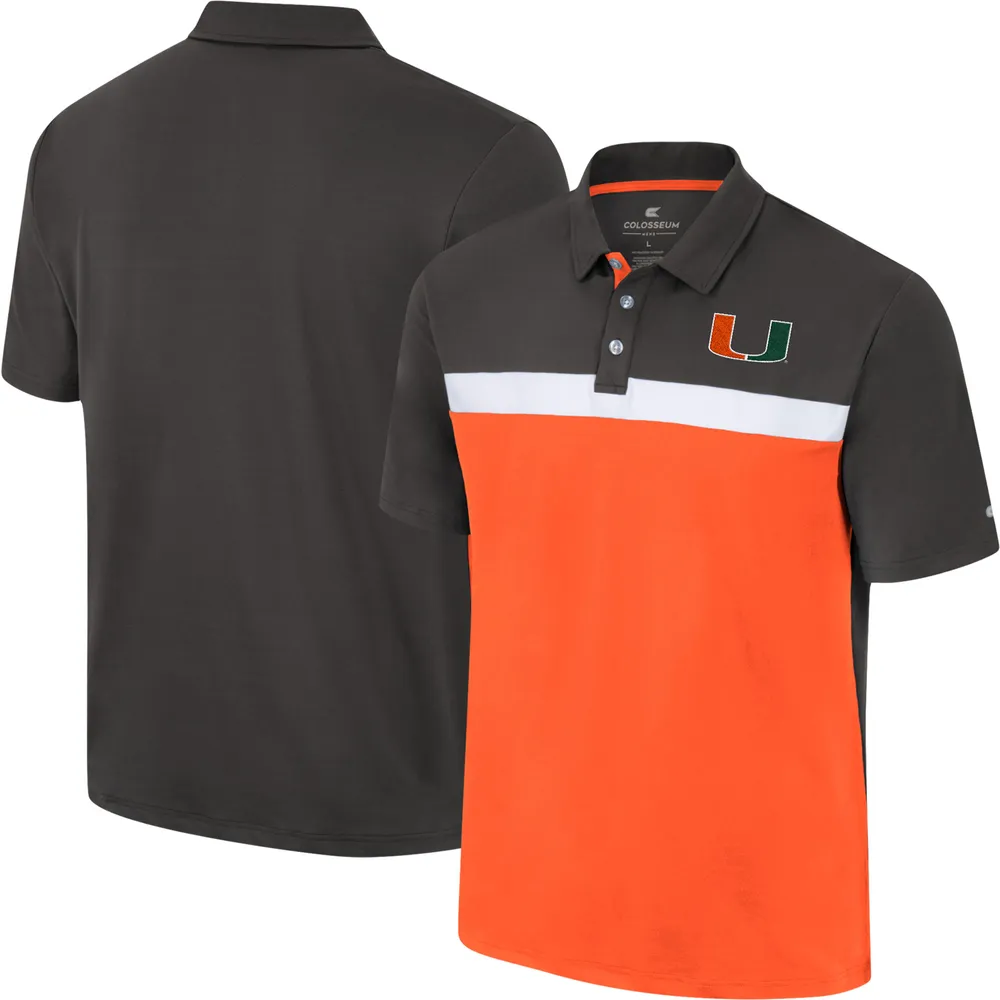 Polo Colosseum Charcoal Miami Hurricanes Two Yutes pour homme