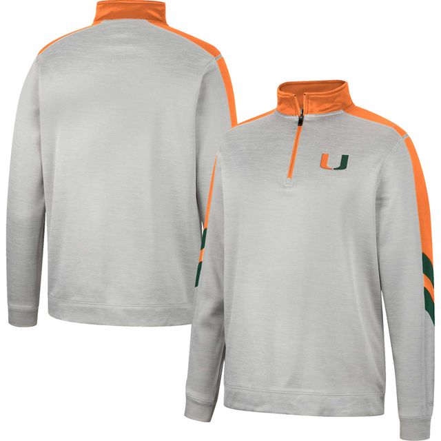 Veste en polaire Bushwood Colosseum gris/orange Miami Hurricanes pour homme