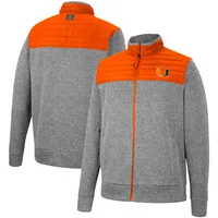 Veste à chevrons pour putter Colosseum Miami Hurricanes homme, gris/orange