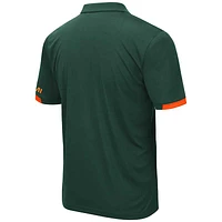 Men's Colosseum Green Miami Hurricanes Big & Tall Santry Polo