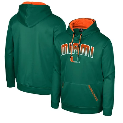 Sweat à capuche Colosseum Green Miami Hurricanes Reese pour homme