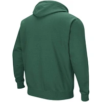 Men's Colosseum Green Miami Hurricanes Sunrise Pullover Hoodie