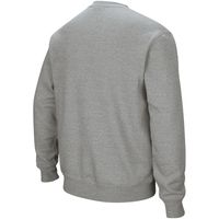 Men's Colosseum Heather Gray Miami Hurricanes Arch & Logo Crew Neck Sweatshirt
