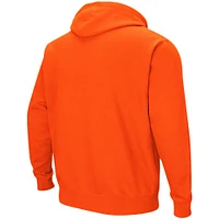 Men's Colosseum Orange Miami Hurricanes Big & Tall Arch Logo 2.0 Pullover Hoodie