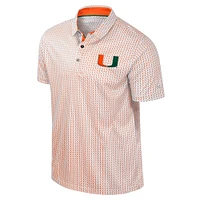 Men's Colosseum Orange Miami Hurricanes Big & Tall Marty Rival Polo
