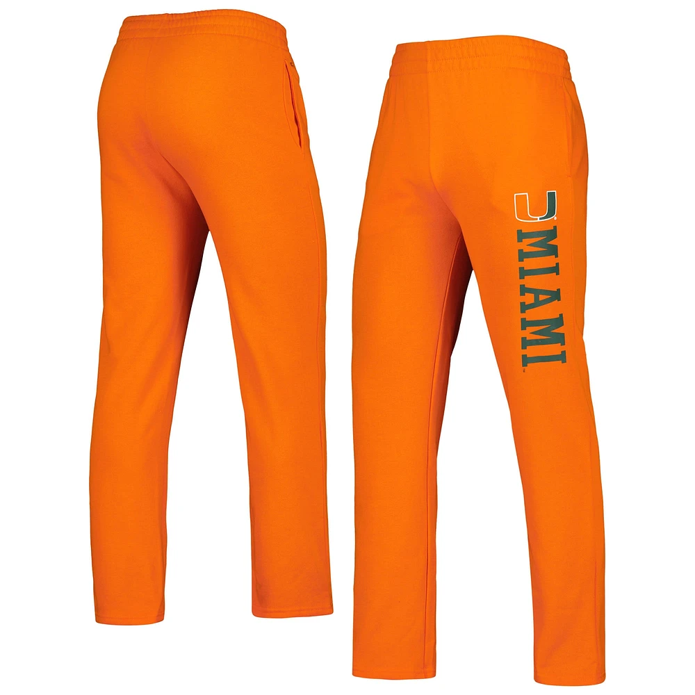 Men's Colosseum Orange Miami Hurricanes Fleece Pants