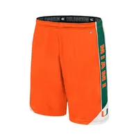 Men's Colosseum Orange Miami Hurricanes Haller Shorts