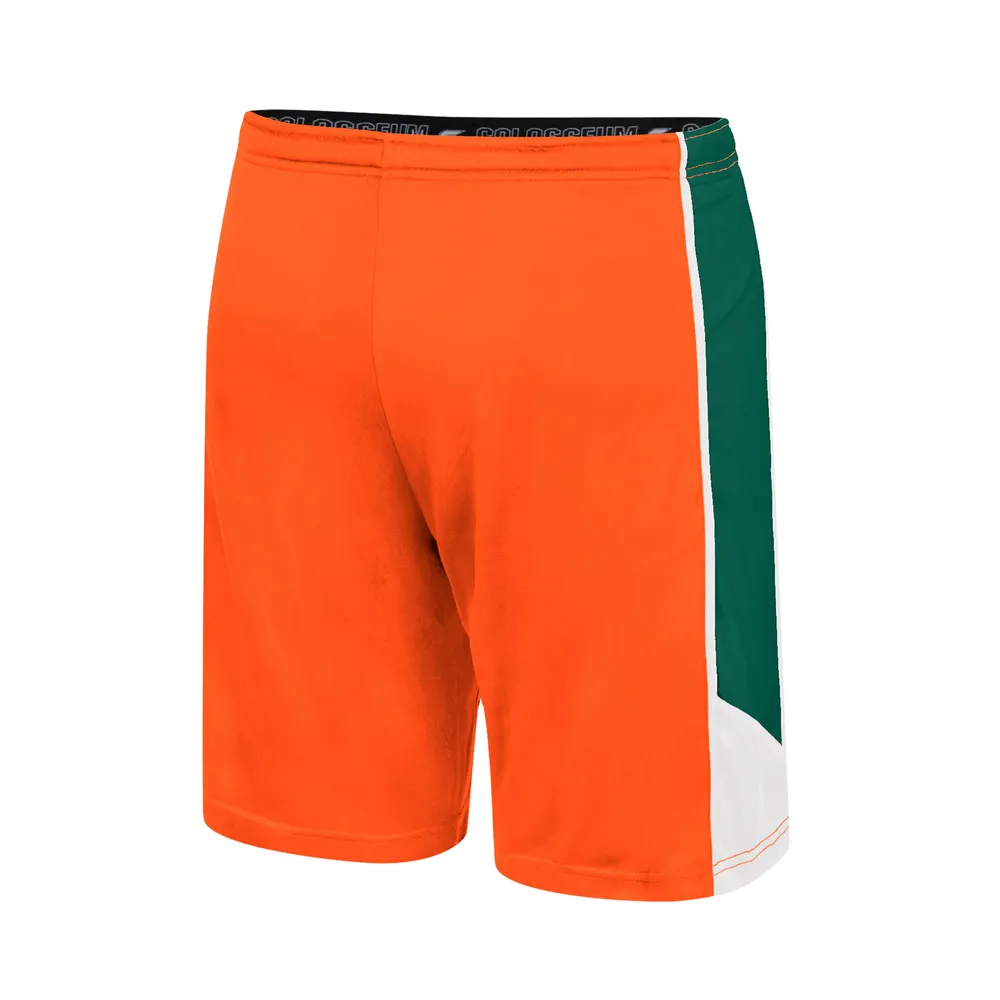 Men's Colosseum Orange Miami Hurricanes Haller Shorts