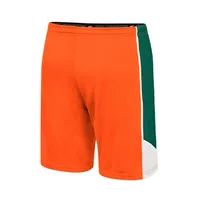 Men's Colosseum Orange Miami Hurricanes Haller Shorts