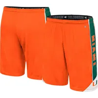 Men's Colosseum Orange Miami Hurricanes Haller Shorts