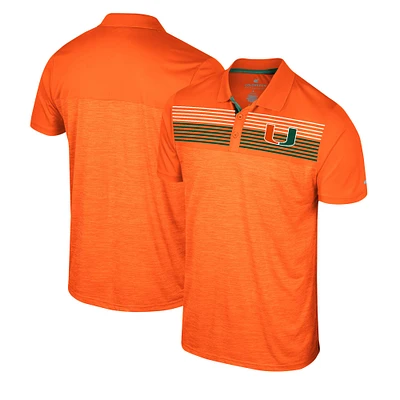 Polo Langmore Colosseum orange Miami Hurricanes pour hommes