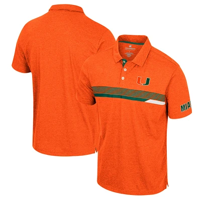 Polo Colosseum Orange Miami Hurricanes No Problemo pour homme