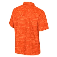 Chemise boutonnée Ozark orange Colosseum pour hommes, Miami Hurricanes