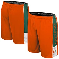 Men's Colosseum Orange Miami Hurricanes Quantum Shorts