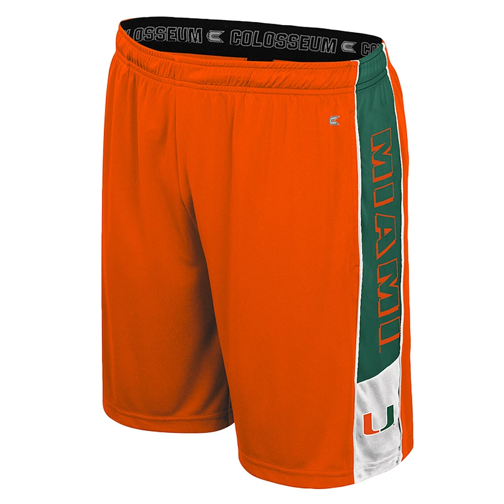 Men's Colosseum Orange Miami Hurricanes Quantum Shorts