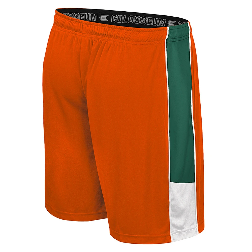 Men's Colosseum Orange Miami Hurricanes Quantum Shorts