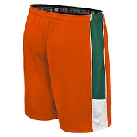 Men's Colosseum Orange Miami Hurricanes Quantum Shorts