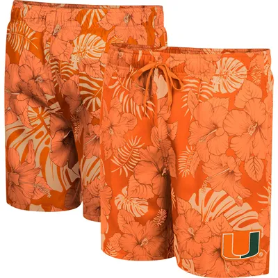 Miami Hurricanes Colosseum The Dude Swim Shorts - Orange