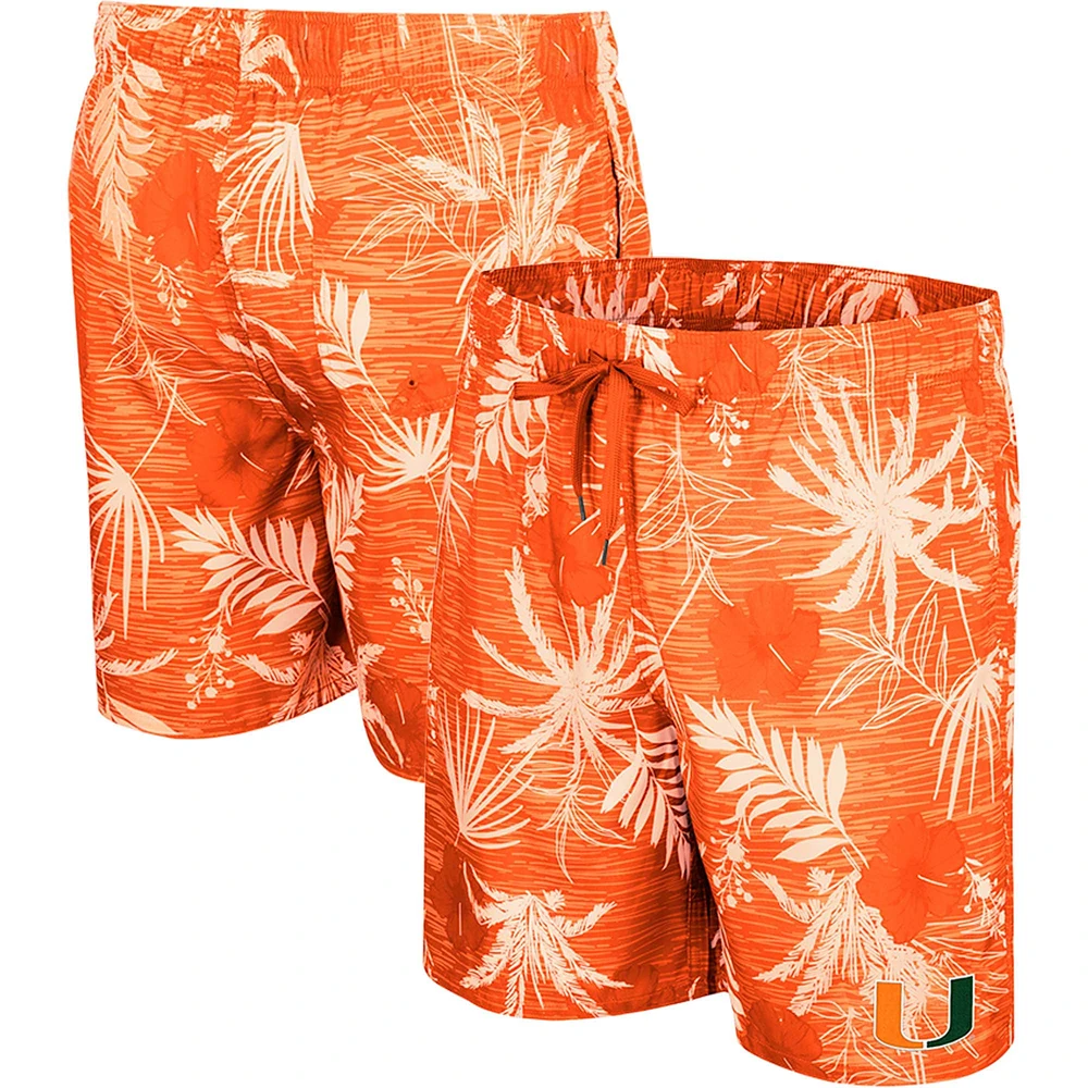 Colosseum Orange Miami Hurricanes What Else is New Swim Shorts pour hommes