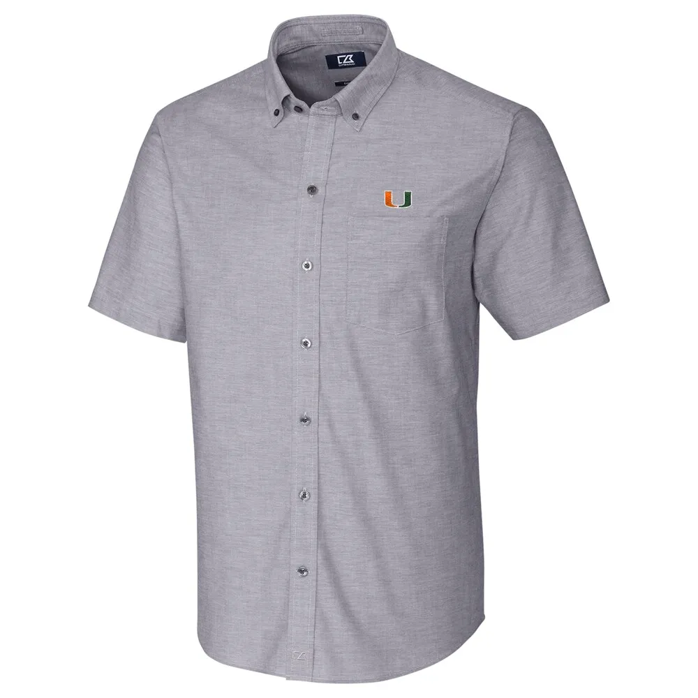 Men's Columbia PFG White Florida Gators Tamiami Omni-Shade Button