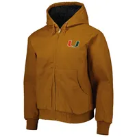 Sweat à capuche entièrement zippé Dunbrooke Miami Hurricanes Dakota pour homme